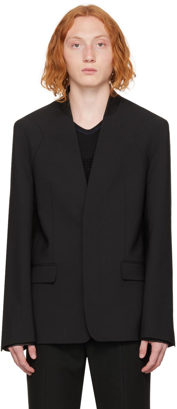 Dion Lee Black Shift Cap Blazer Dion Lee