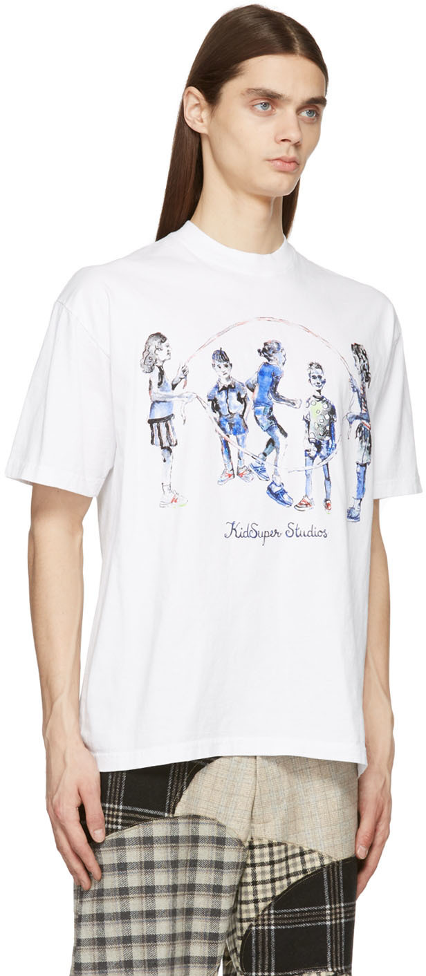 KidSuper White Jump Rope T-Shirt