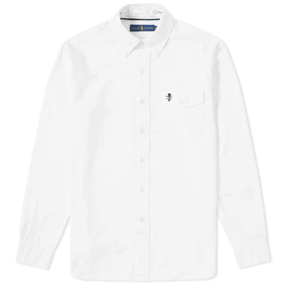 Polo Ralph Lauren Skull & Crossbones Pocket Oxford Shirt White Polo Ralph  Lauren
