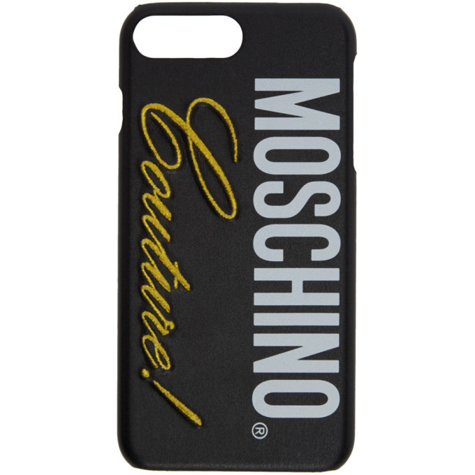 Moschino Black Couture iPhone 8 Plus 