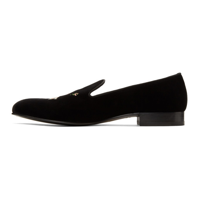 Gucci Black Velvet Loafers Gucci