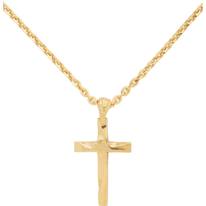 Emanuele Bicocchi Gold Cross Pendant Necklace Emanuele Bicocchi