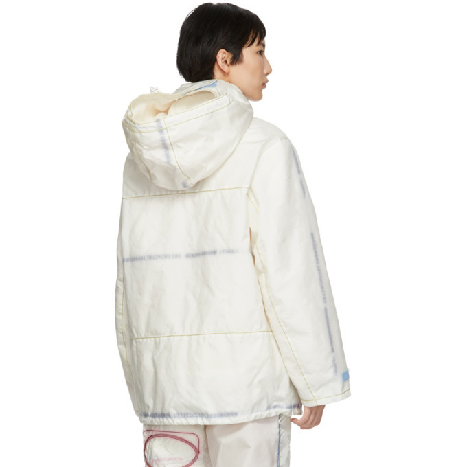 off white half jacket