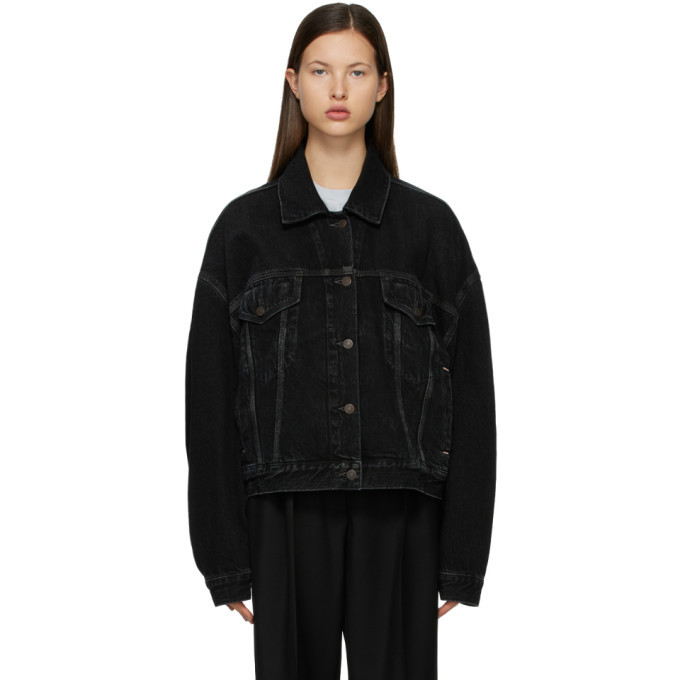 acne studios cropped denim jacket