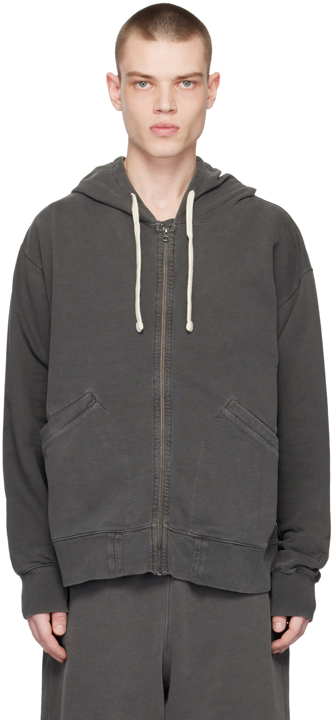 Nigel Cabourn Gray Welt Pocket Hoodie Nigel Cabourn