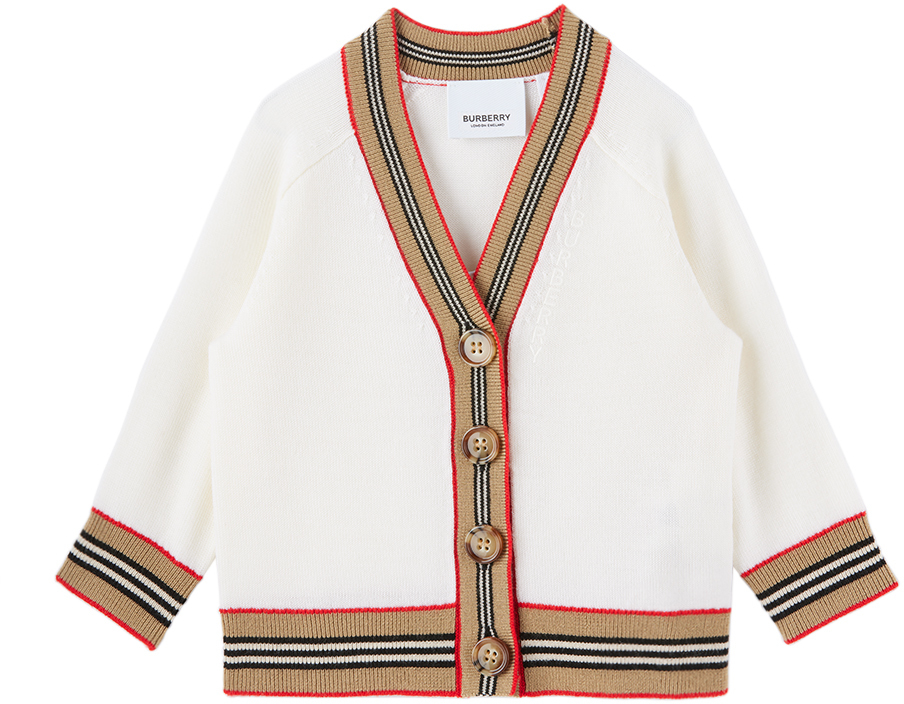 Burberry Clyde Baby Boys Cardigan In Black