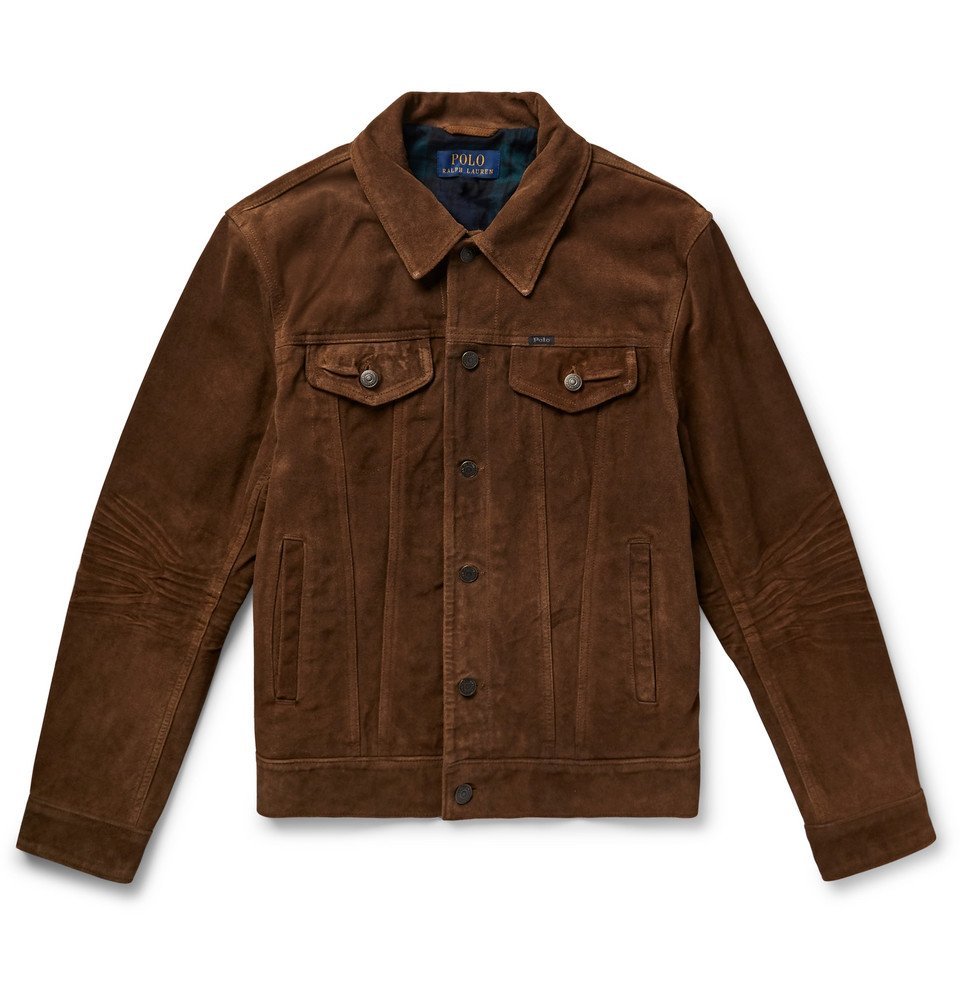 brown polo jacket