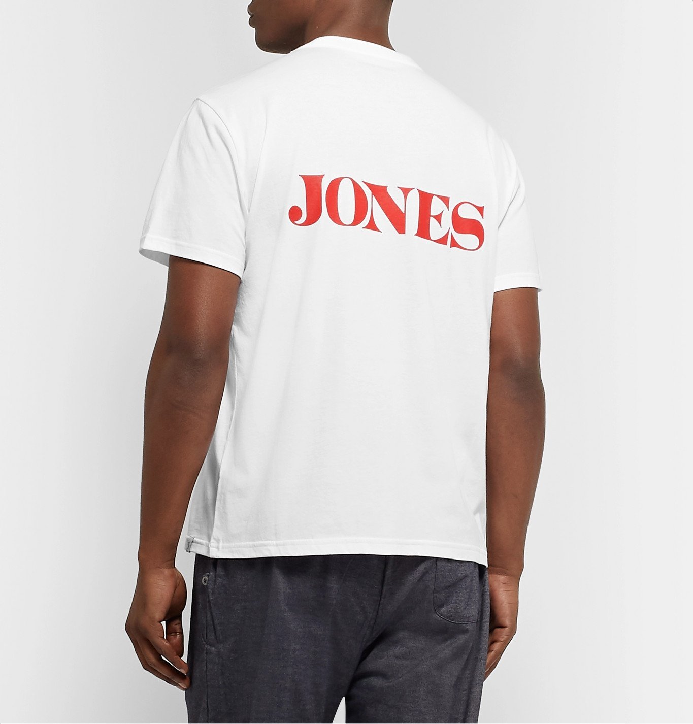 Sleepy Jones - Jackson Logo-Print Cotton-Jersey T-Shirt - White 