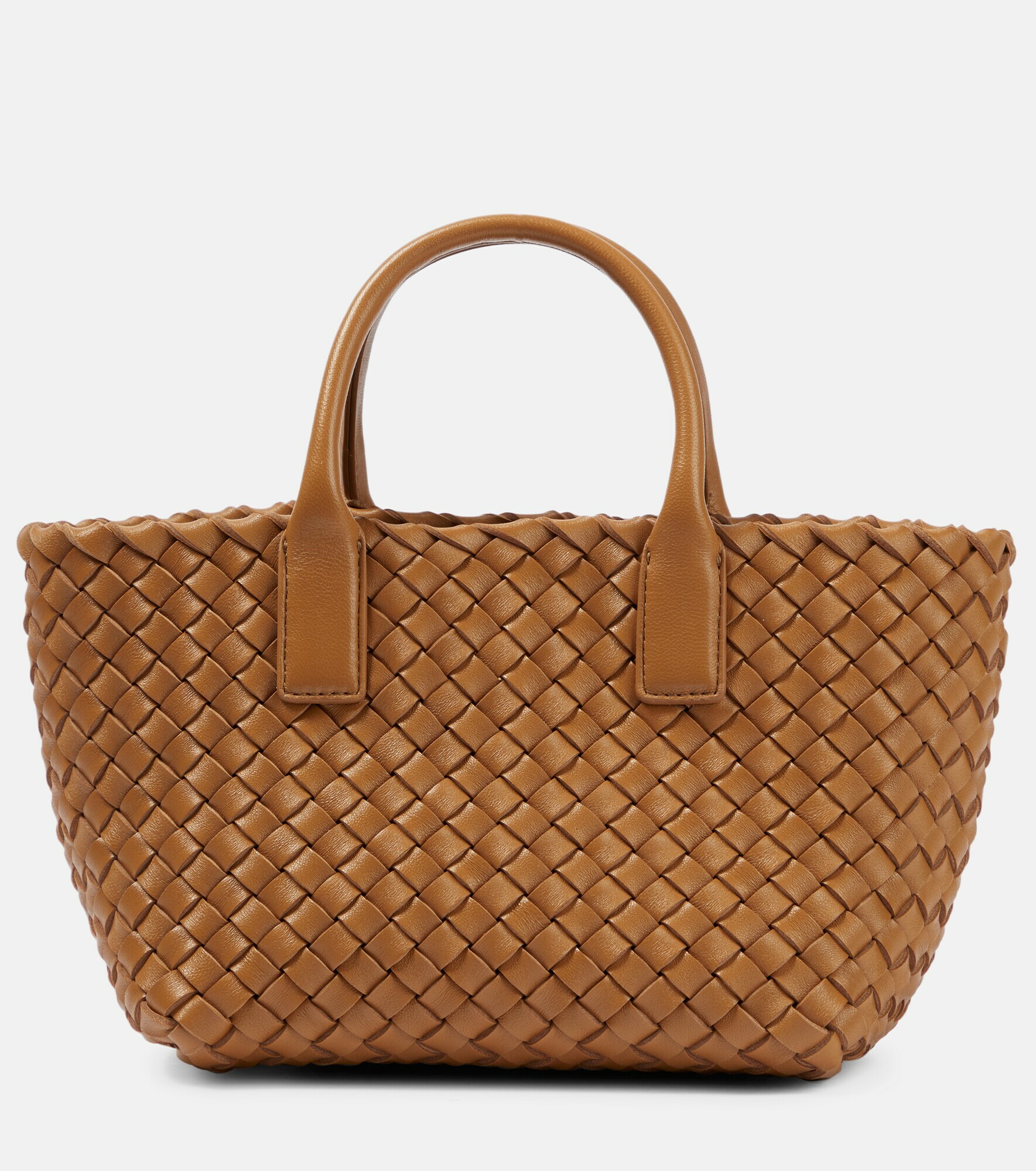 Bottega Mini Cabat Small leather tote Bottega
