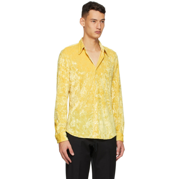 Noten Yellow Velvet Shirt Dries 