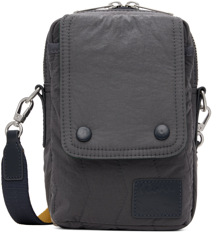 Paul Smith Gray Quilted Crossbody Bag Paul Smith