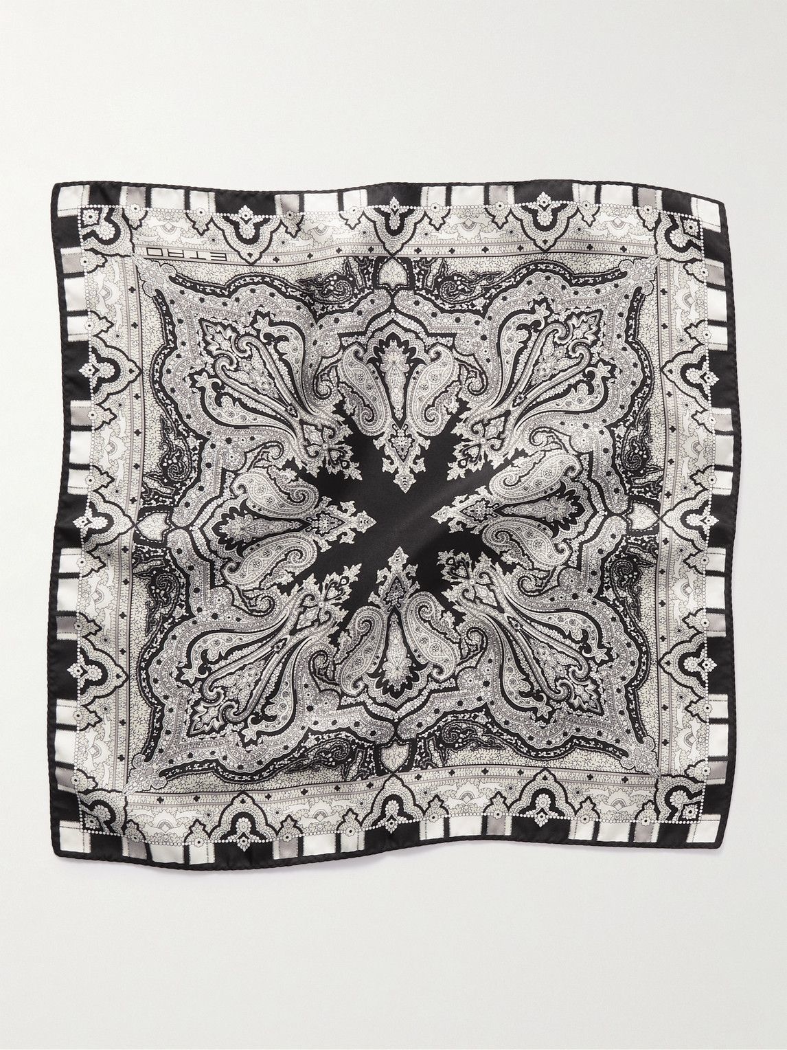 Etro PaisleyPrint SilkTwill Pocket Square Etro