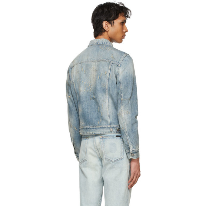 Saint Laurent Blue Denim Dirty Repair 