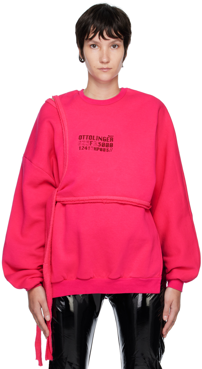 Ottolinger Pink Layered Sweatshirt Ottolinger