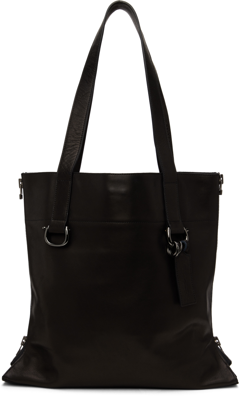 Yohji Yamamoto Black Zipper Tote Yohji Yamamoto