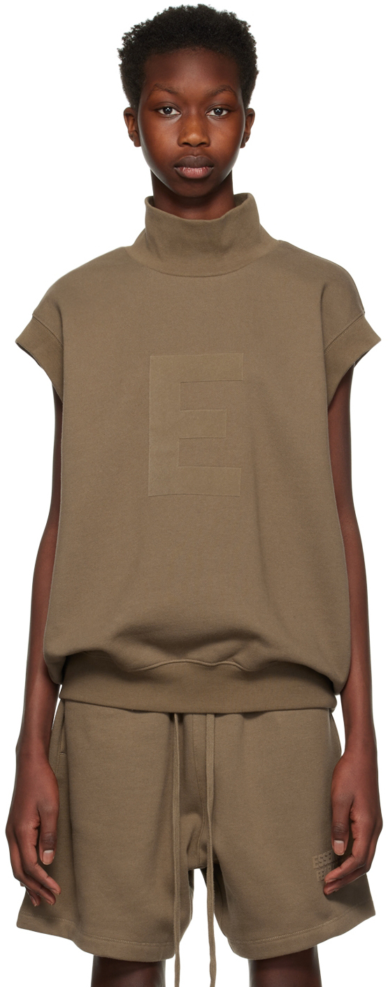 Photo: Essentials Brown Mock Neck Vest