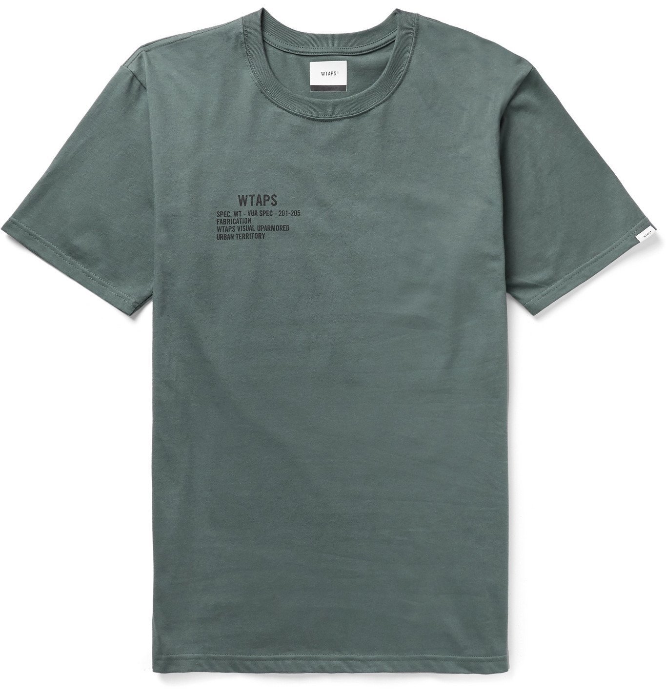WTAPS - Logo-Print Cotton-Jersey T-Shirt - Gray WTAPS