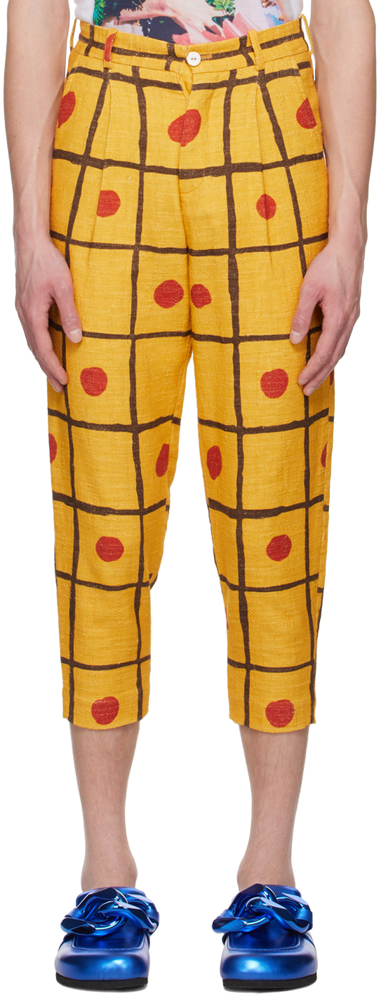 Photo: Late Checkout Yellow Checkered Trousers