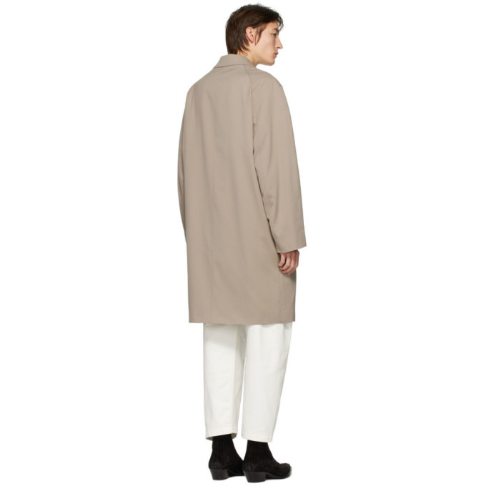 Lemaire Beige Wool Chesterfield Coat Lemaire