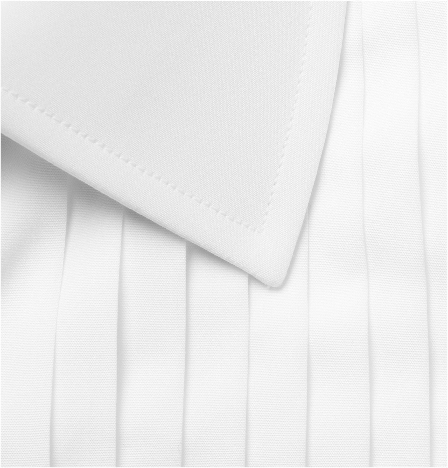 White Sea Island Cotton Tuxedo Shirt 