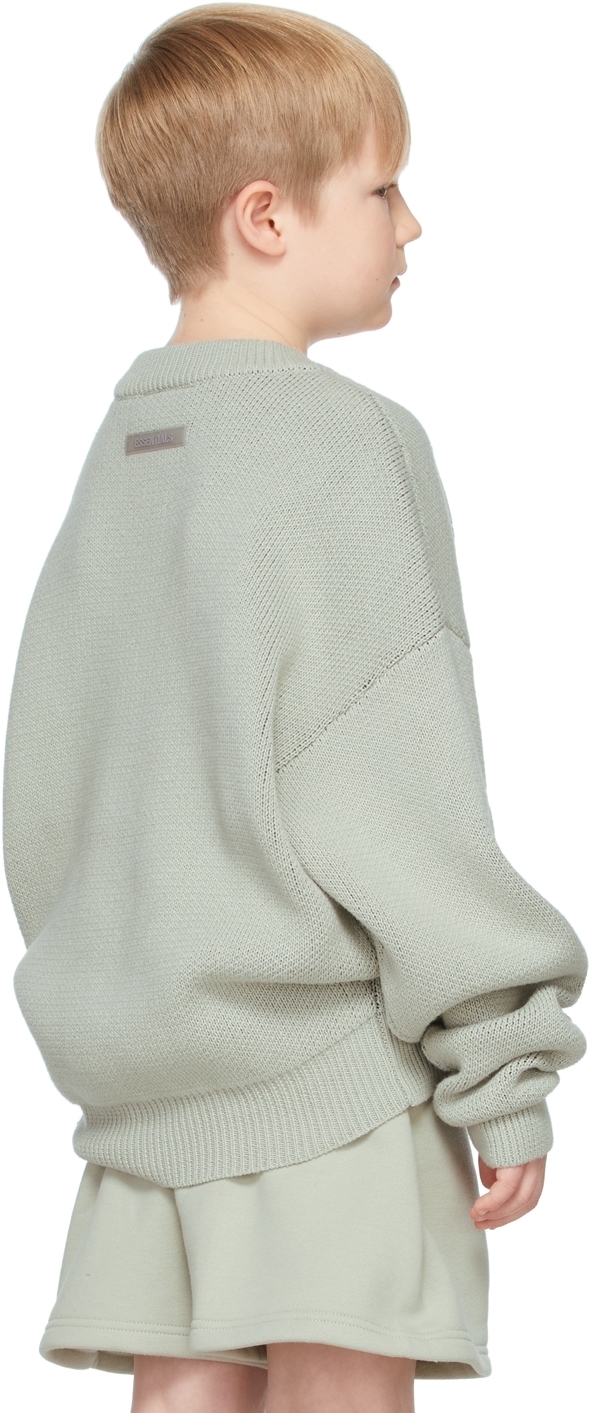 Essentials SSENSE Exclusive Kids Green Pullover Sweater Essentials