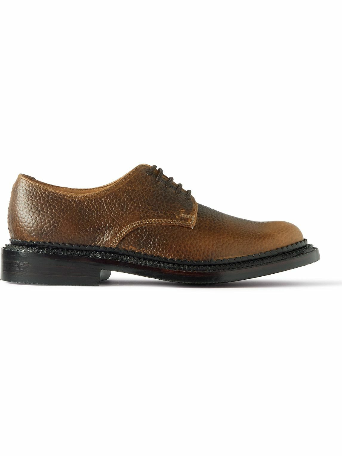 Photo: Grenson - Curt Full-Grain Leather Derby Shoes - Brown
