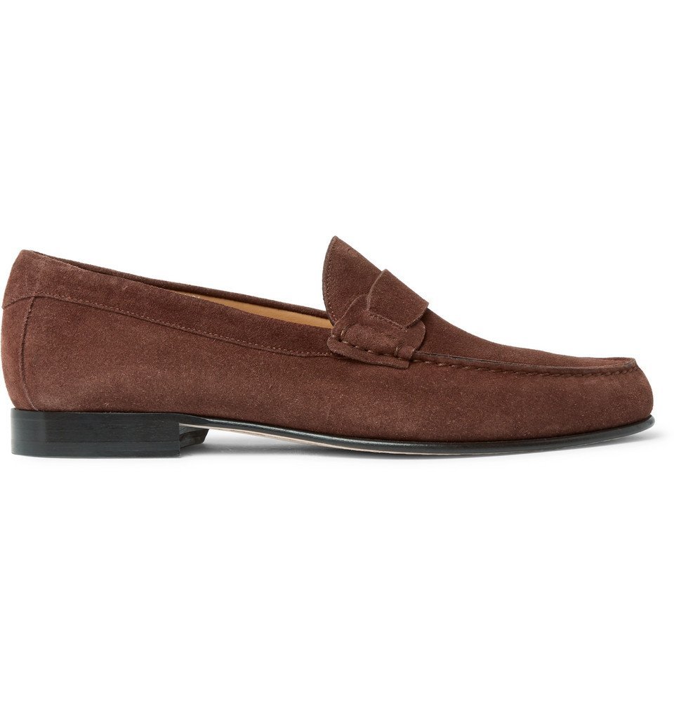 Canali - Suede Penny Loafers - Men - Brown Canali