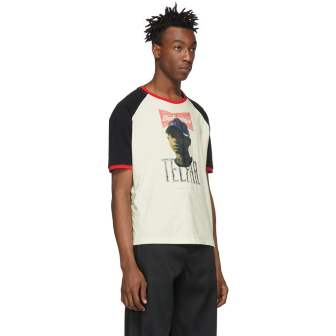 Telfar Beige Budweiser Tour T-Shirt Telfar
