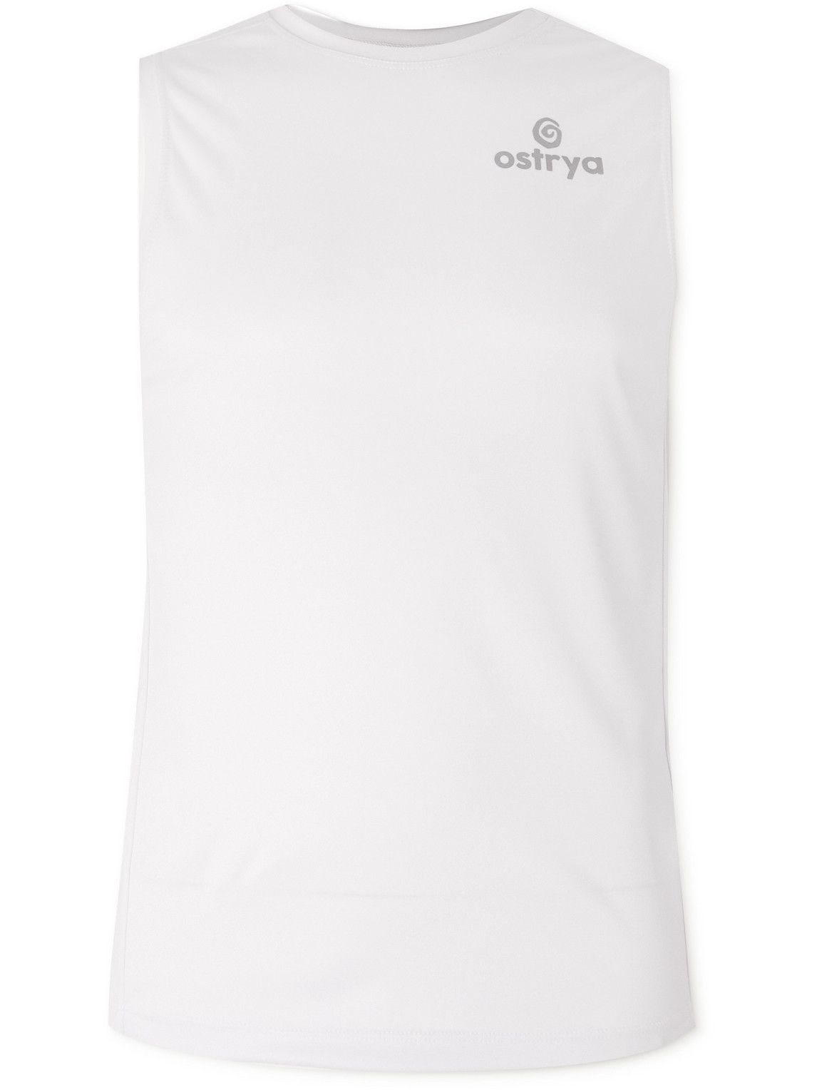Photo: OSTRYA - Slim-Fit Logo-Print Jersey Tank Top - White