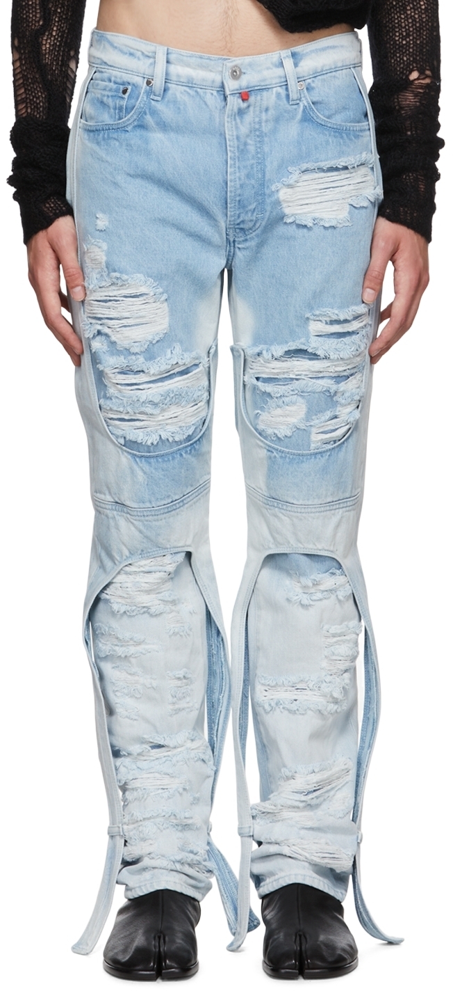 032c Blue Destroyed Jeans