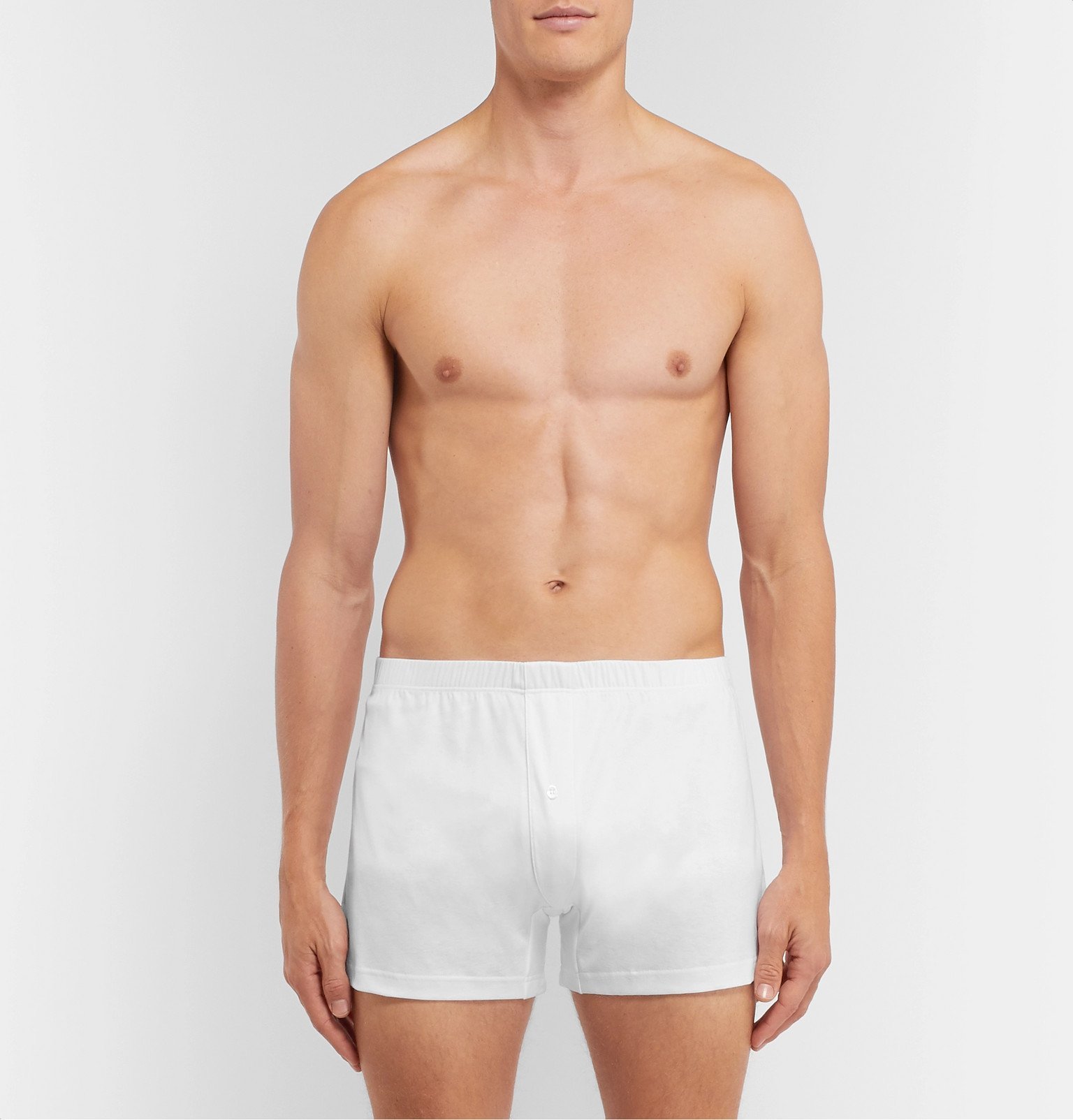 Zimmerli - Sea Island Cotton Boxer Shorts - White Zimmerli