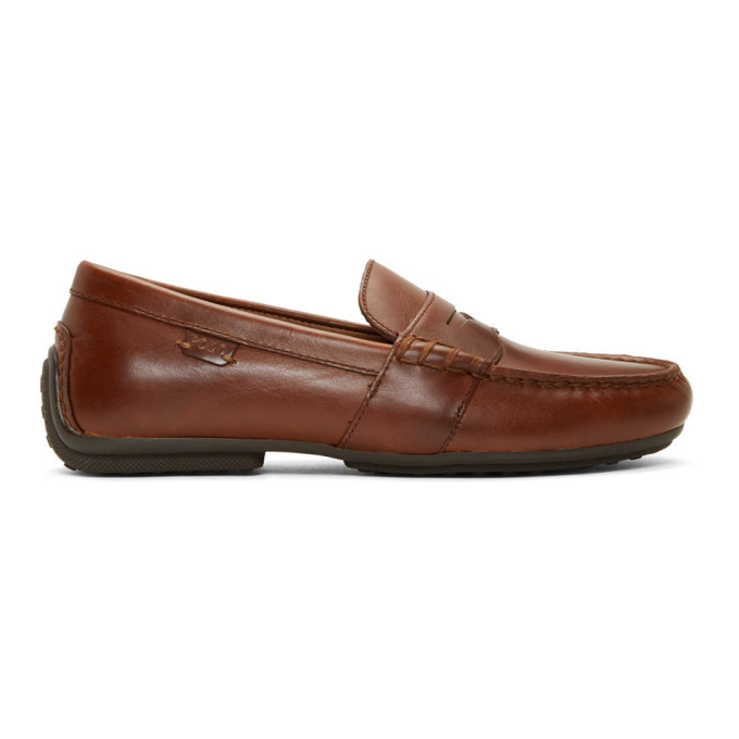 ralph lauren brown loafers