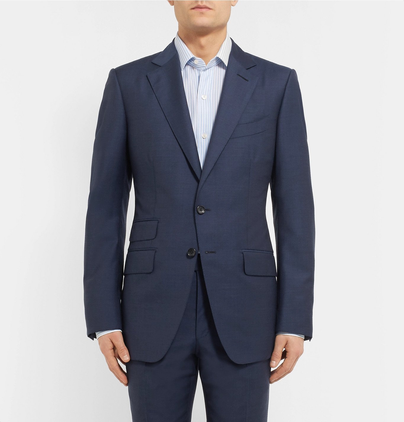 TOM FORD - Navy O'Connor Slim-Fit Wool Suit Jacket - Blue TOM FORD