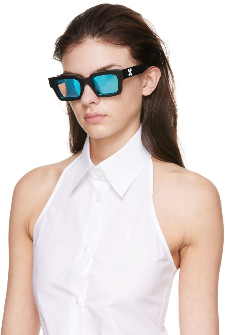 OffWhite Black Virgil Sunglasses OffWhite