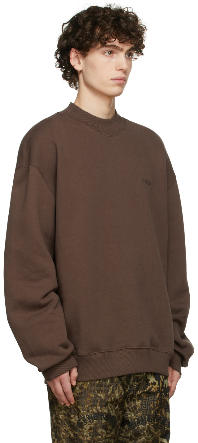 032c Brown Heavy Crewneck Sweatshirt