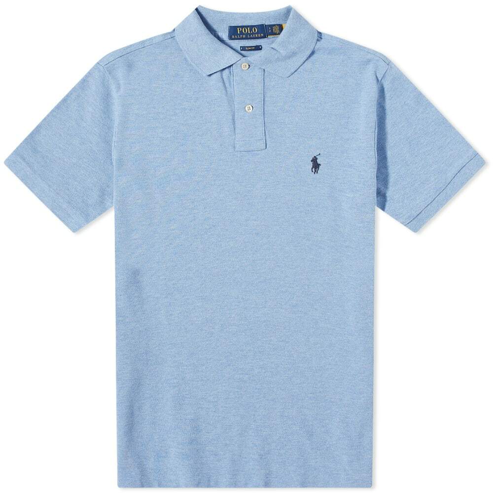 Polo Ralph Lauren Men's Slim Fit Polo Shirt in Jamaica Heather Polo ...