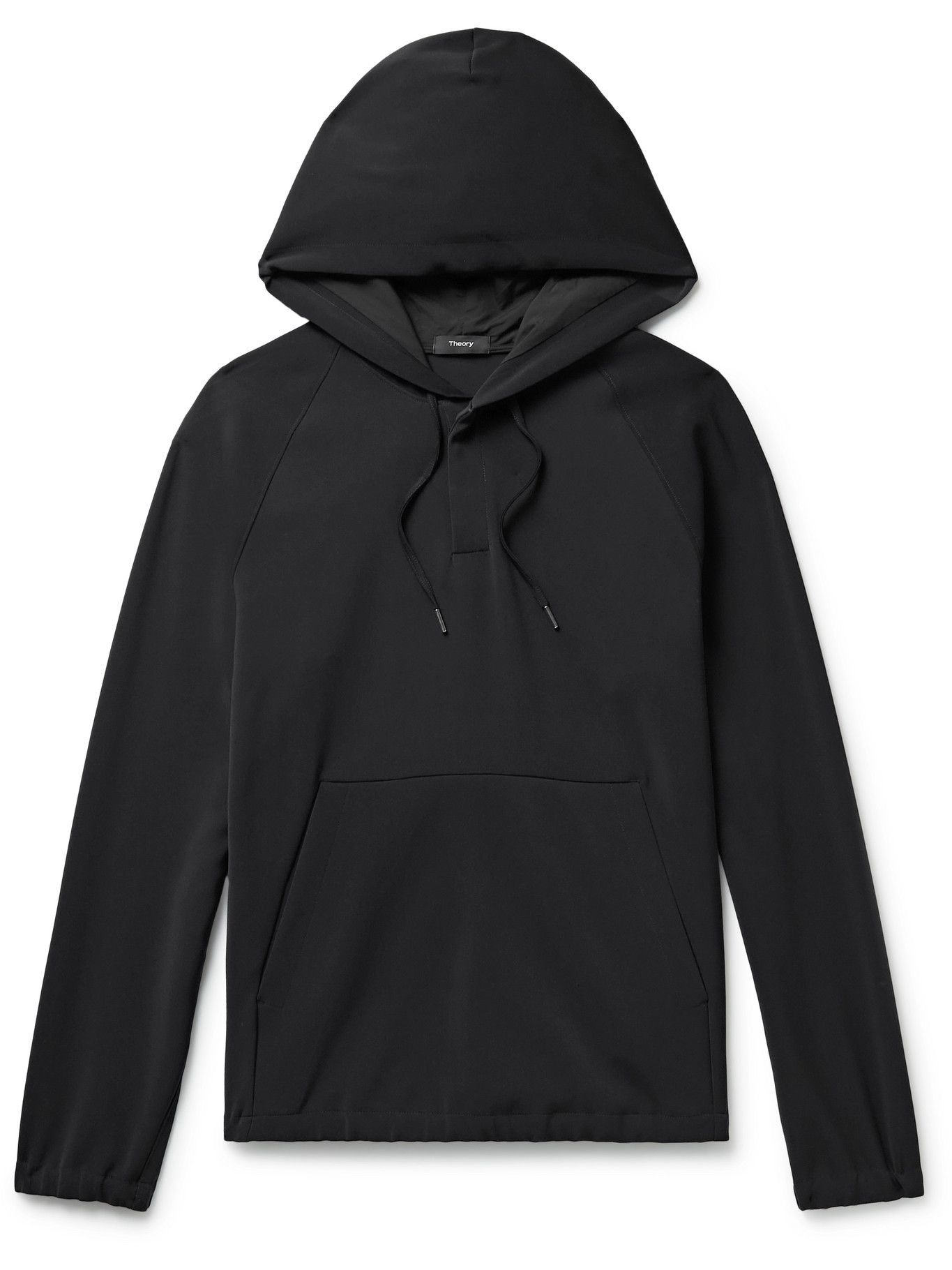 Theory Trenton TechJersey Hoodie Black Theory