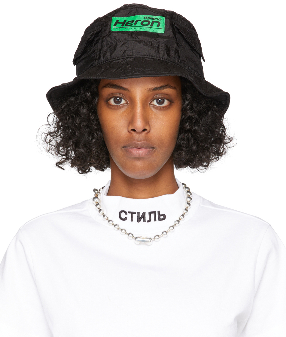 Heron Preston Black HP Trading Bucket 