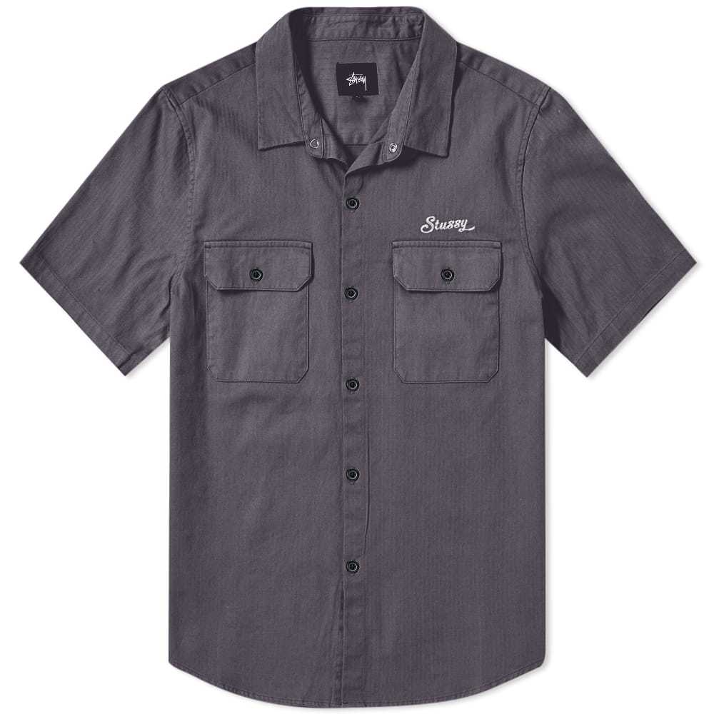 Stussy Short Sleeve HBT Work Shirt Black Stussy