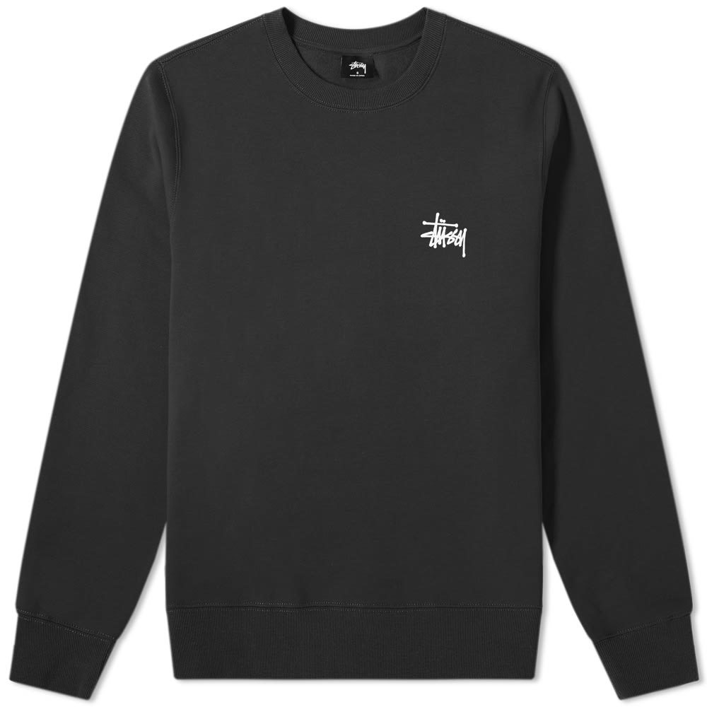 Stussy Basic Crew Sweat Black Stussy