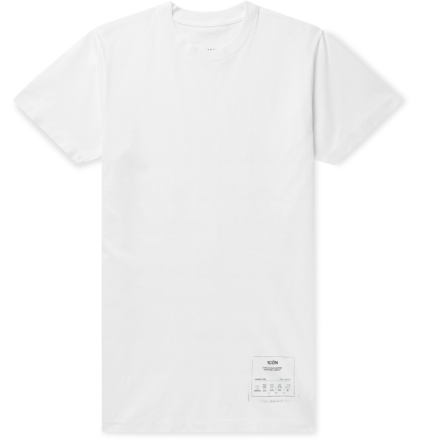 MAISON MARGIELA - Printed Cotton-Jersey T-Shirt - White Maison Margiela