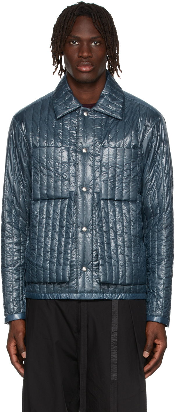 Craig Green Blue Quilted Worker Button-Up Jacket Craig Green