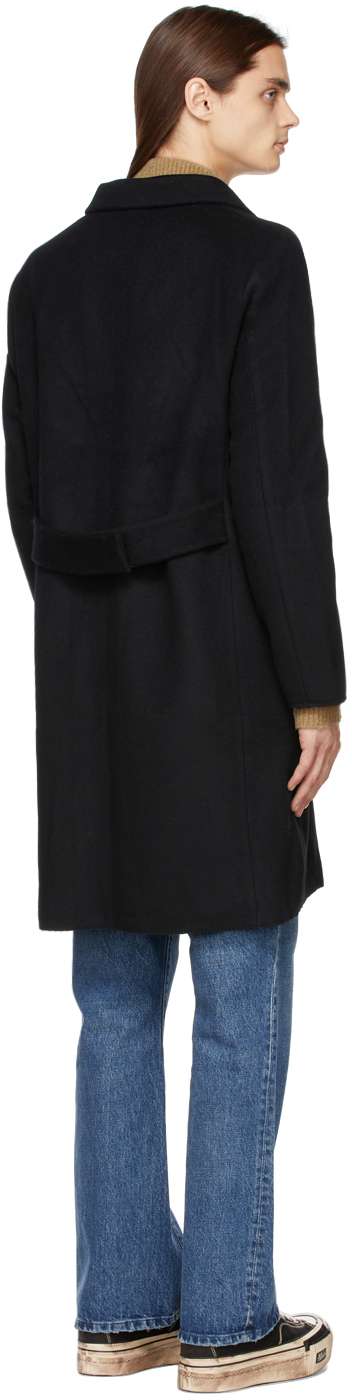 Tanaka Black Wool 'The Chesterfield' Coat Tanaka