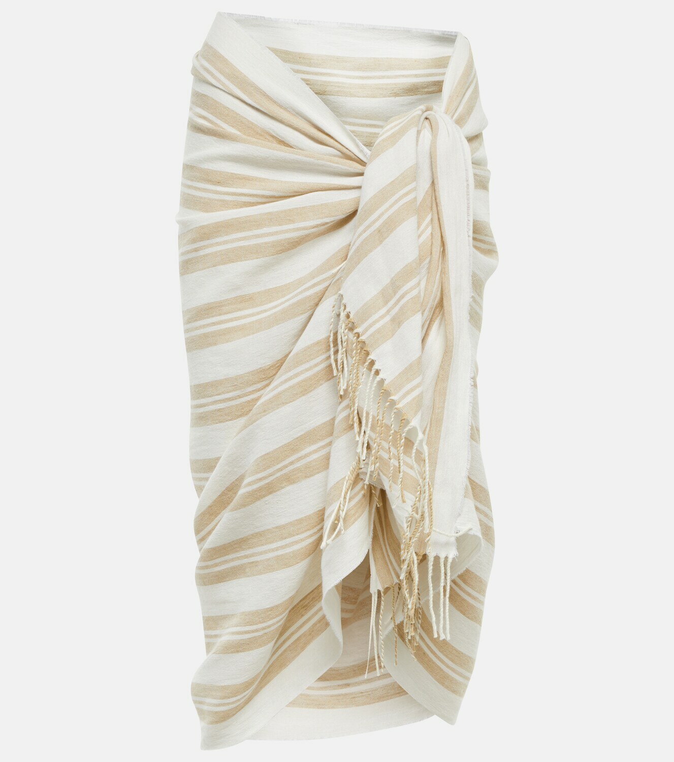 Toteme Striped linen and cotton beach coverup Toteme