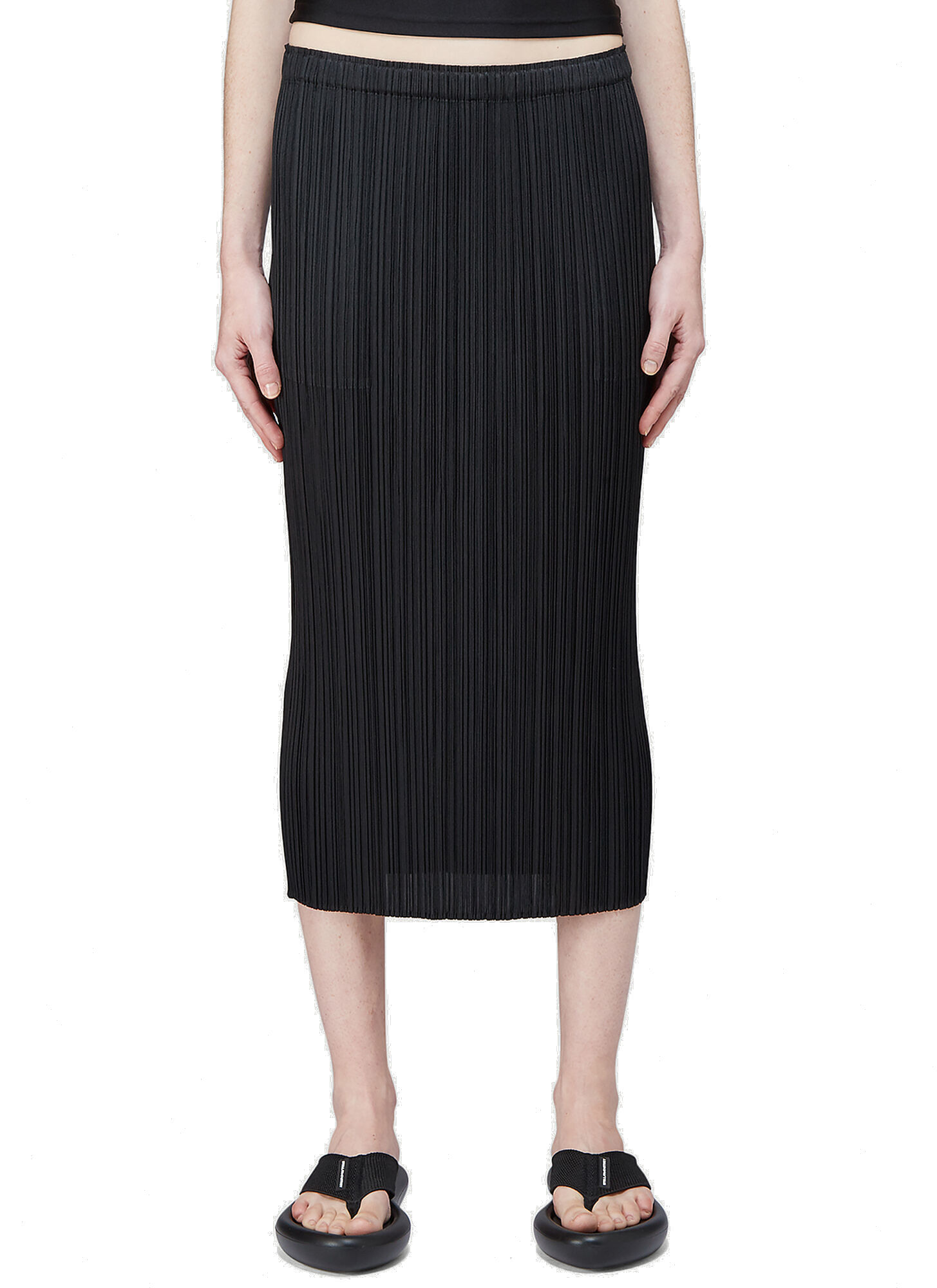 Photo: Basics Pleated Skirt in Black
