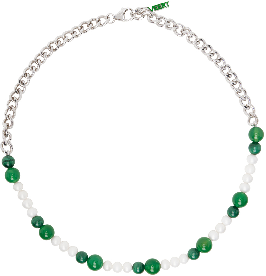 VEERT White Gold Curb Chain Necklace VEERT