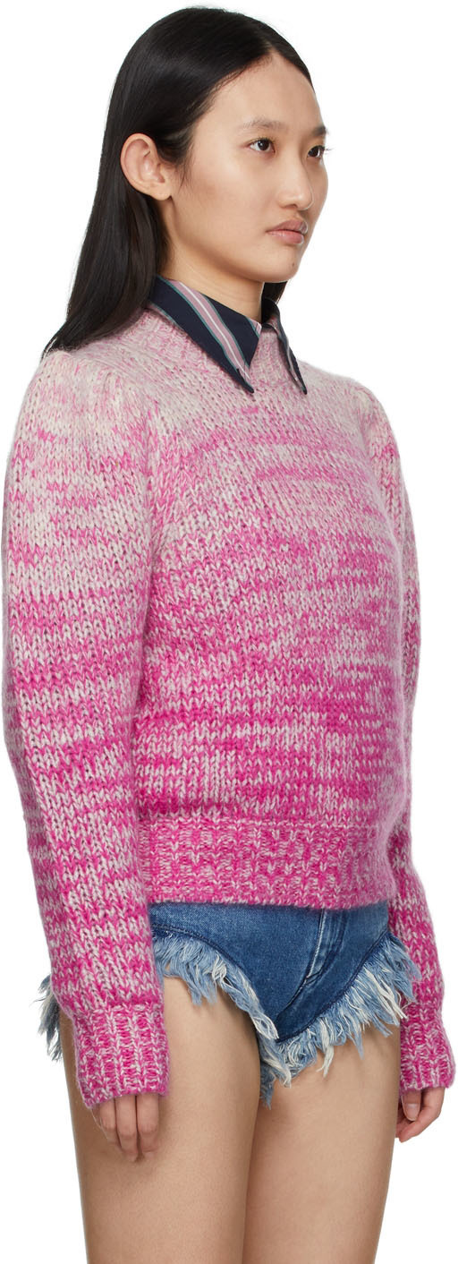 Isabel Marant Etoile Pink & Grey Pleany Mouline Sweater