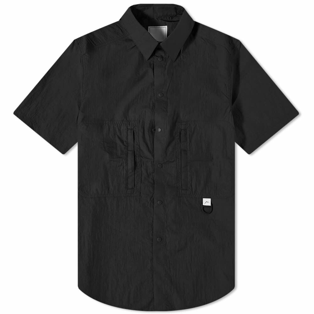 CAYL Men's Short Sleeve Nylon Hiker Shirt in Black CAYL