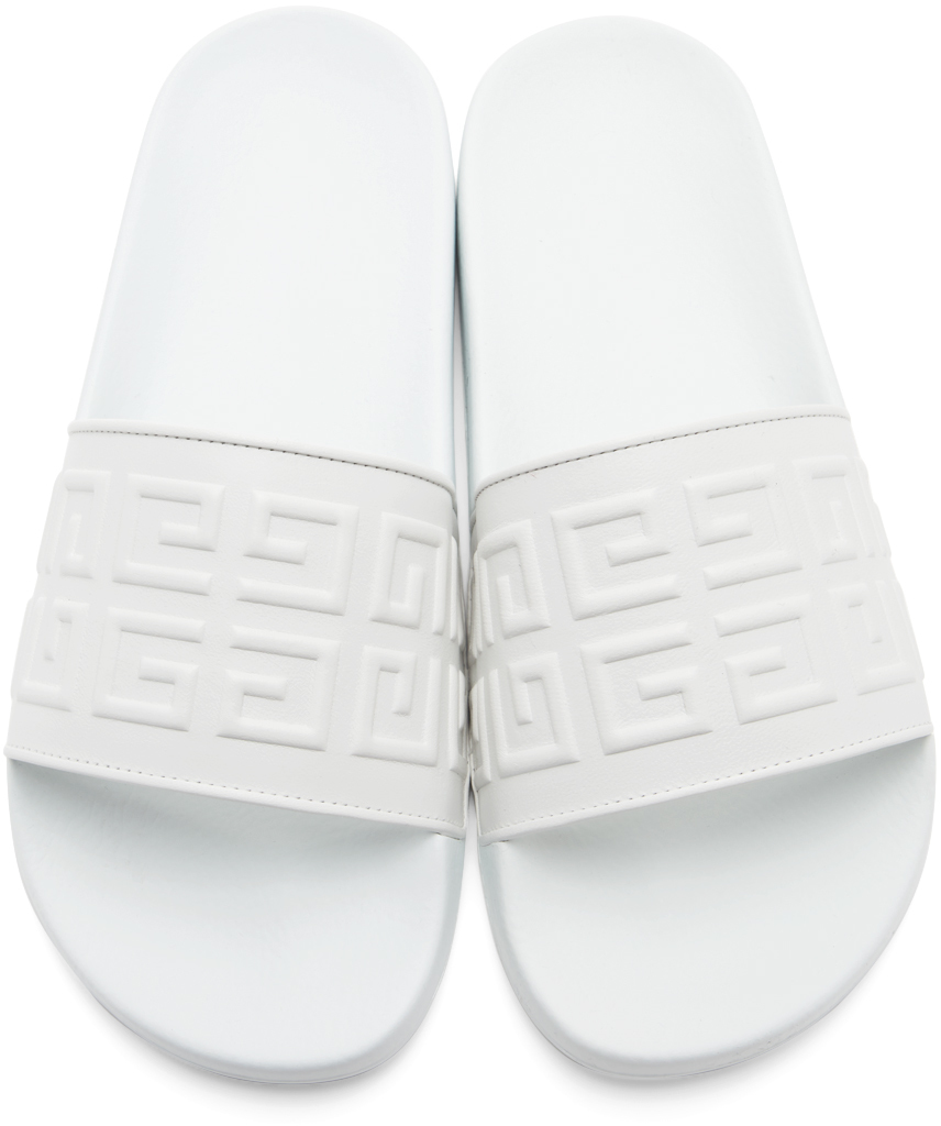 givenchy white sliders