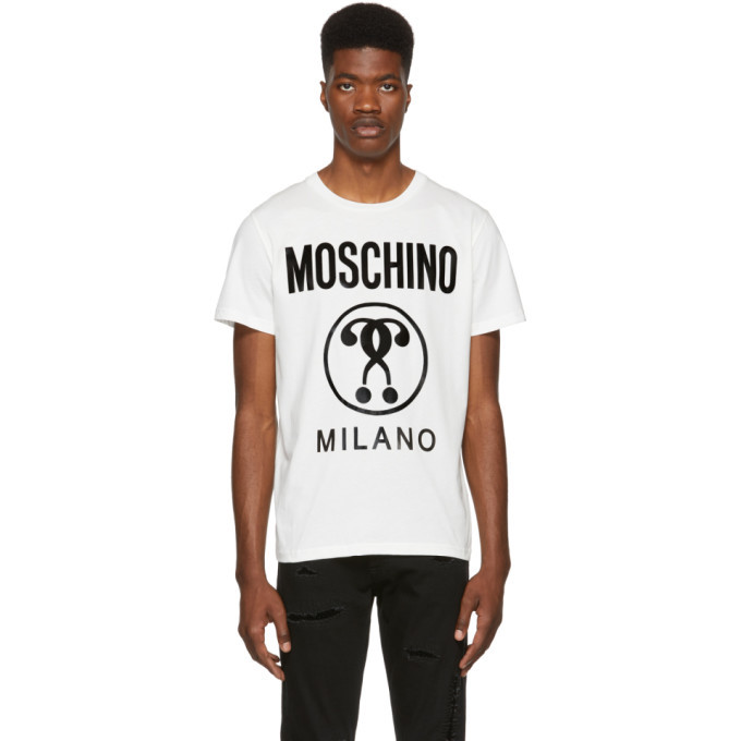 Moschino White Milano Logo T-Shirt Moschino